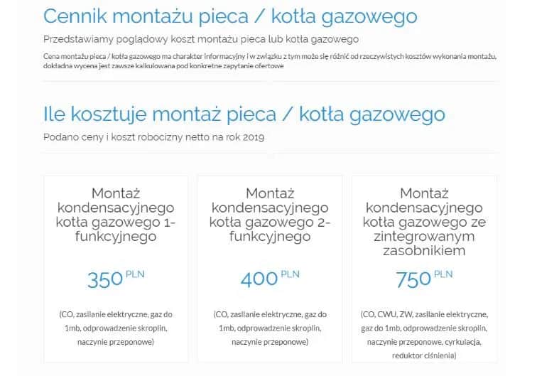 Ile kosztuje montaż kotła gazowego? Sprawdź aktualne ceny
