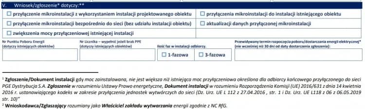Zgłoszenie mikroinstalacji PV do PGE - łatwy proces online lub wniosek pocztą